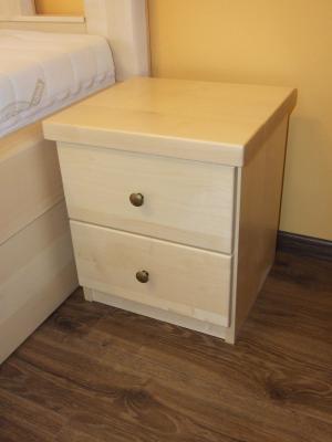 Javorová postel MIVEPO Irena s úložným prostorem