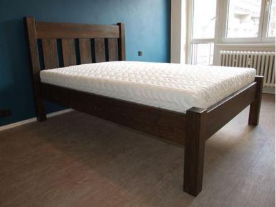 ESTER Dřevěná postel z masivu, s úložným prostorem